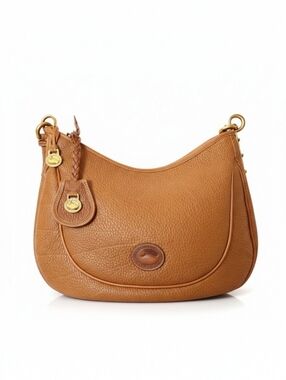 Vintage Dooney & Bourke AWL Peanut Crescent Hobo Bag - USA Made